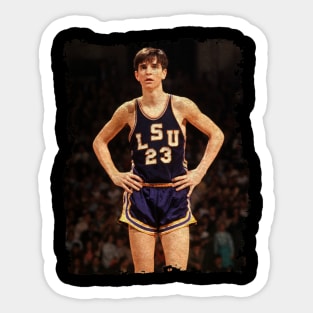 Pistol Pete Maravich's Career Scoring Record Could Fall To Detroit Mercy Player Tonight Sticker